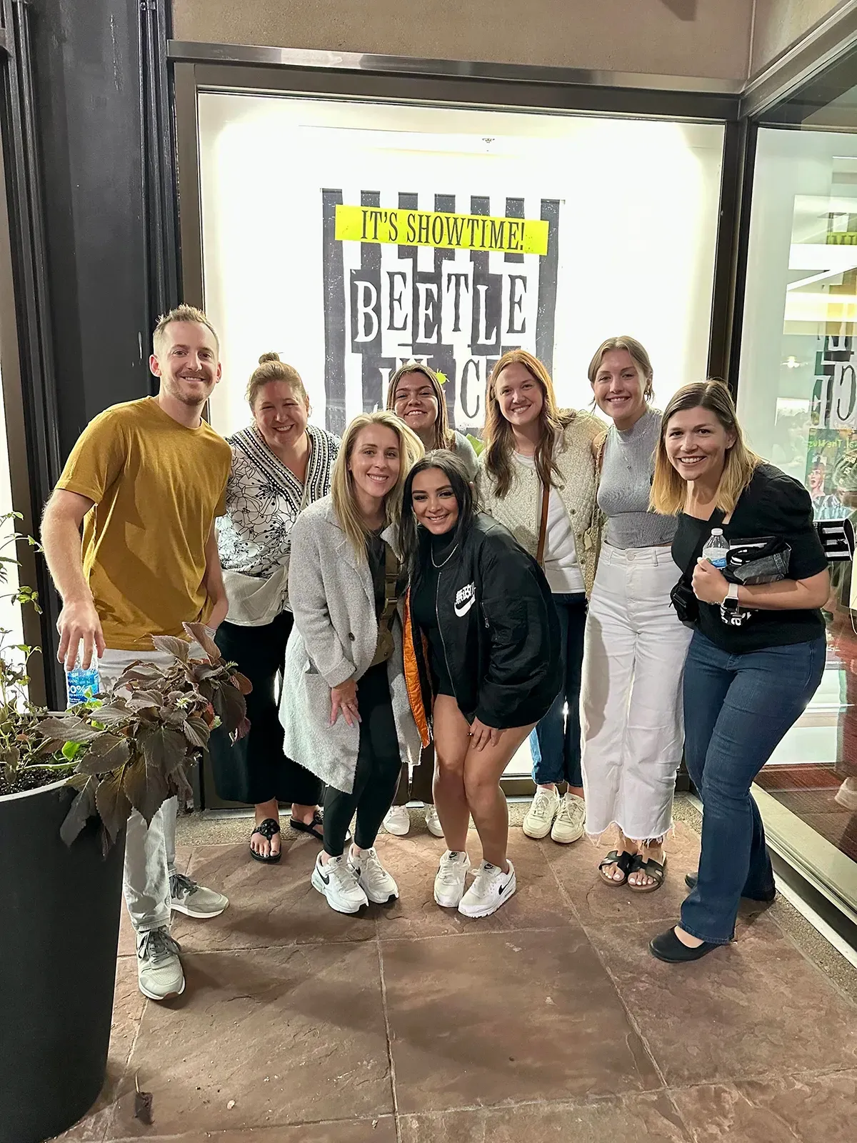 Team at Beetlejuice Theatre